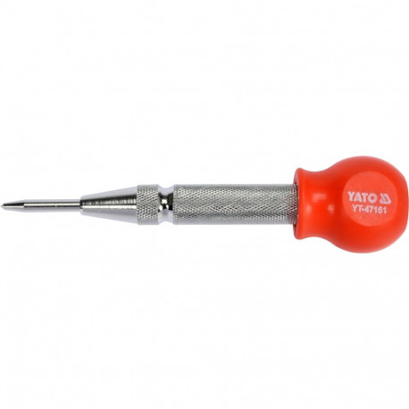 Yato YT-47161 Adjustable Automatic Center Punch, 125mm, steel, adjustable impact force, PVC handle