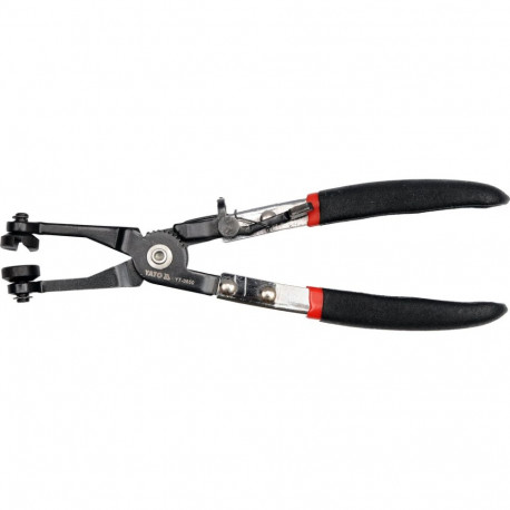 Yato YT-0650 voolikuklambrite tangid, 230mm, GRD, 4-12mm, PVC käepide, süsinikteras, 40 HRC, lukustu