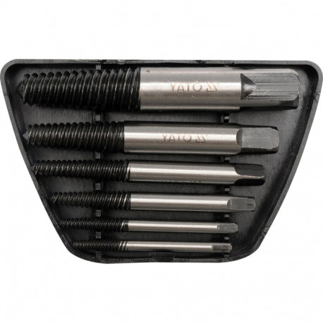 Yato YT-0590 Screw Extractor Set, 6 pcs, Ø3-25mm, GCr15, GRD