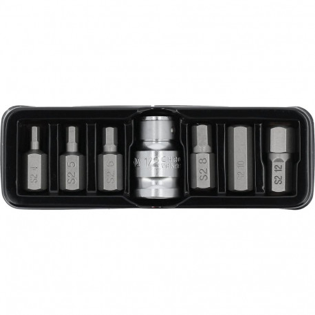 Otsikute Komplekt Hex 30Mm Üleminekuga 1/2" (7Tk.) YT-0412 YATO