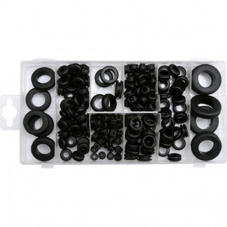 Rubber Ring Grommets 180Pcs Set, Mix YT-06878 YATO