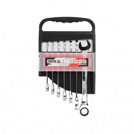 Combination Ratchet Wrench Set 7Pcs YT-0208 YATO