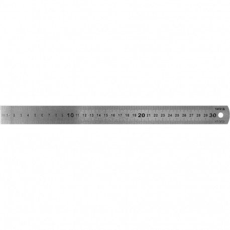 Yato YT-70721 terasest joonlaud, 300mm, 25mm, 1mm, II klass, roostevaba teras, poleeritud