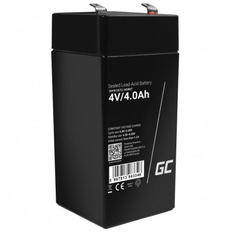 4V 4Ah Rechargeable VRLA AGM Lead Acid Battery