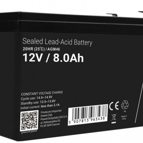 Product Specifications:
*   Type: AGM (Absorbent Glass Mat)
*   