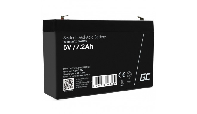 Battery AGM VRLA 6V 7.2Ah