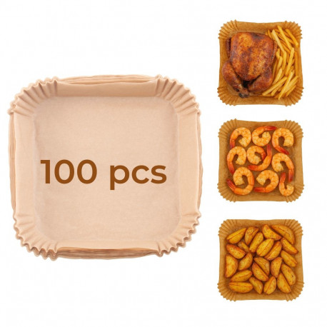 Adler | Paper Liners for Air Fryer | AD 6731 | 100 | Dimensions (W x L) 16 x 16 x 4.5 cm