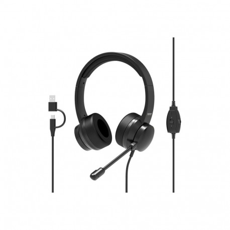 PORT CONNECT | USB Comfortable Stereo Office Microphone Headset | Built-in microphone | Wired | Blac