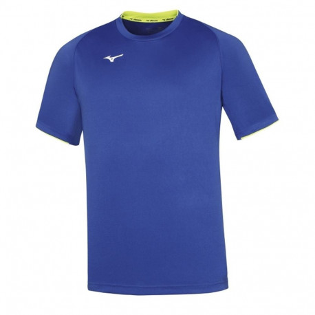 Treeningsärk Mizuno Core Short Sleeve Tee sinine/kollane - XXL