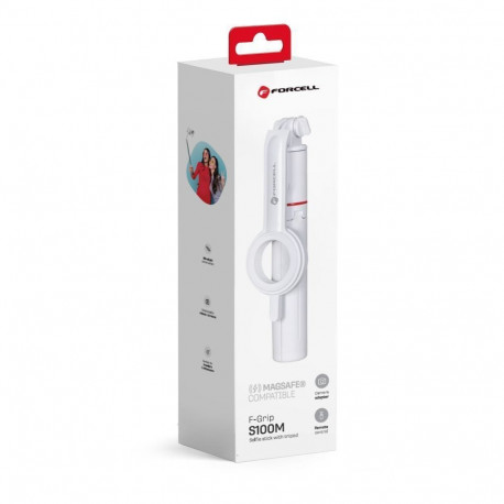 Forcell FORCELL F-GRIP MagSelfie S100M selfie stick with wireless remote control white