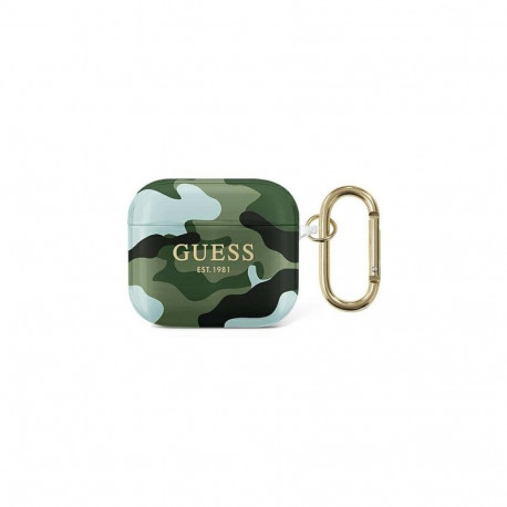 Guess Apple AirPods 3 cover Camo Collection Green on Black