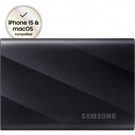 SAMSUNG Portable SSD T9 2 TB, External SSD (black, USB 3.2 Gen 2x2 (20Gbps))