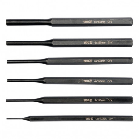 Pin Punch Set 6Pcs YT-47121 YATO