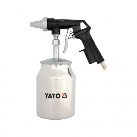 Yato YT-2376 liivapritsipüstol, 1l, 0.8MPa, 160l/min, 6.3mm, 52mm, 91dB(A), 102dB(A), 2.03m/s², alum