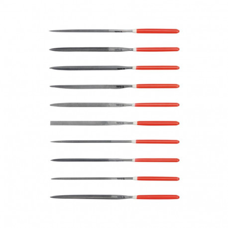 Needle File Set 10Pcs 4X160X75Mm YT-6164 YATO
