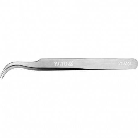 Yato YT-6907 pintsetid, kõverad, 115 mm, 30 HRC, 302 roostevaba teras, antimagnetiline, happekindel