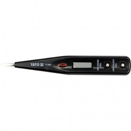 Yato YT-2862 Digital Voltage Tester, 12-250V, LCD, 130mm, GRD, 50-500Hz, non-contact, LED