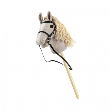 Horse on a stick Hobby Horse Light Grey
