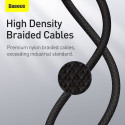Baseus Type-C - Lightning High Density Braided Fast charging cable, PD 20W, 2m, Black (CATLGD-A01)