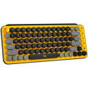 LOGITECH POP Keys Bluetooth Mechanical Keyboard - BLAST YELLOW - RUS