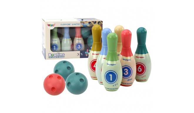 Gra Zręcznościowa Zestaw Kręgli 6szt Kolorowe