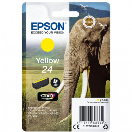 Epson tindikassett kollane Claria Photo HD T 242 T 2424