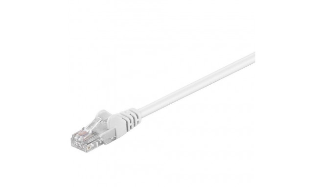 Goobay 68614 CAT 5e patch cable, U/UTP, white, 0.25 m