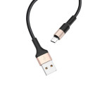 Cable USB A to USB C Hoco 2A 1 m X26 black gold