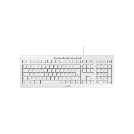 STREAM KEYBOARD (weiß/grau, DE-Layout, Cherry SX-Scherentechnologie)
