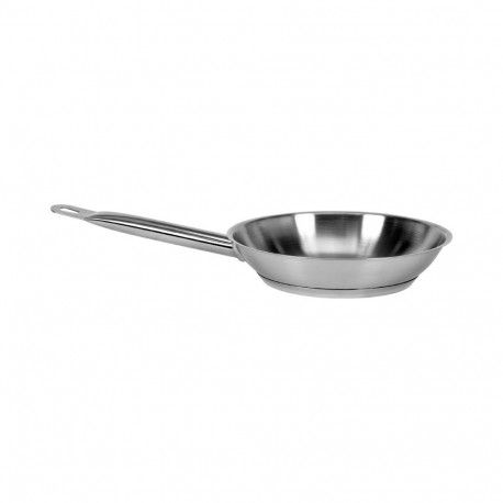 Stainless steel frying pan for cooking and frying induction and gas compatible 20cm capsule bottom Y