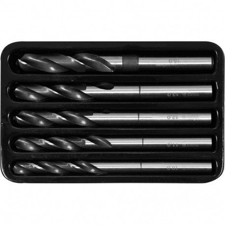 Yato Metal Twist Drill Bit Set YT-44622, 5 pcs, 10-15 mm, HSS 4241, 150 mm, 75 mm, 135°, split point