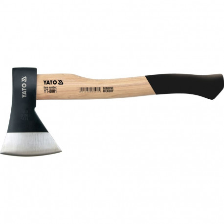 Yato YT-8001 chopping axe, 600g, 36cm, carbon steel, hickory handle, tempered, grinded, blackened, c