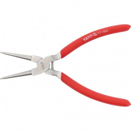 Yato Internal Circlip Pliers YT-1990, 225mm, 50CrV, 35-100mm, PVC handles, polished, nickel-plated f