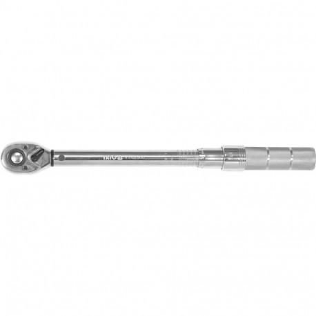 Yato Torque Wrench YT-07500, 10-60Nm, 378-400mm, 3/8" (9.5mm), tolerances CW ±4, CCW ±4%, calibratio