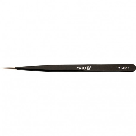 Yato YT-6916 pintsetid sirged, 140mm, 40 HRC, 302 roostevaba teras, PVC kate, antistaatilised, antim