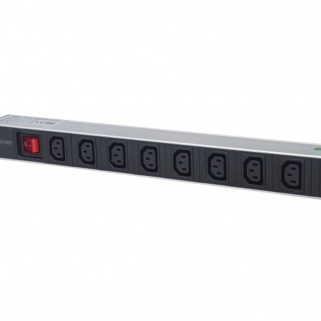 Power strip rack 19 1U 110V-250V/10A 8x C13