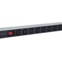 Power strip rack 19 1U 110V-250V/10A 8x C13