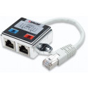 Splitter RJ45x2 shielded