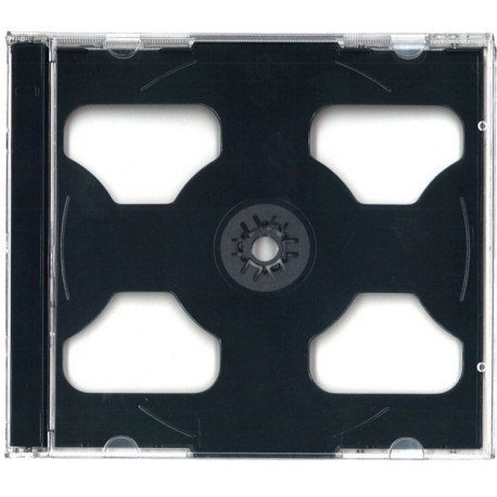 Omega CD box Jewel for 2 CD, black