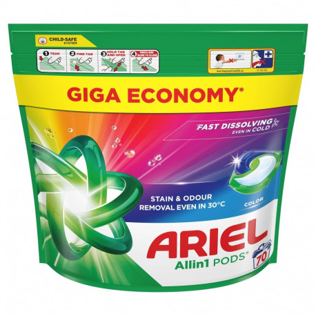 ARIEL COLOR LAUNDRY CAPSULES 70PCS