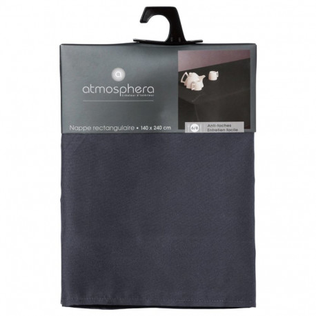 TABLECLOTH DARK GREY ANTI-STAIN 140X240