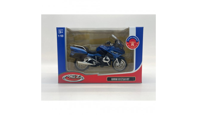 MSZ metallist mudelmootorratas BMW R 1250 RT, skaala 1:18