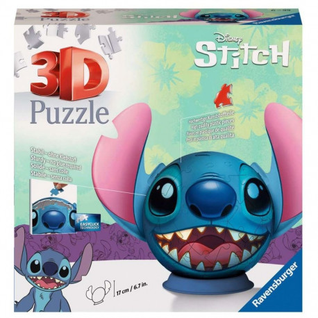 3D puslepall Stitch kõrvadega