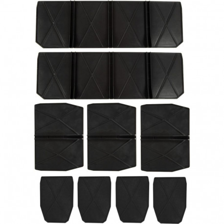 Systemkoffer Kunststofffächer-Set, 9-teilig (schwarz, für E-Case S-C, E-Case S-F)