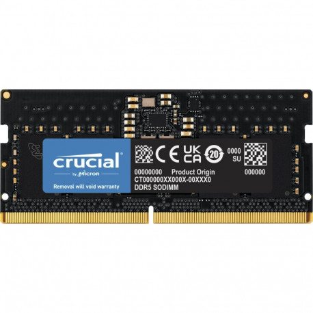 Crucial RAM DDR5 8GB 5600 CL 46 (1x 8GB ) single (black CT8G56C46S5)