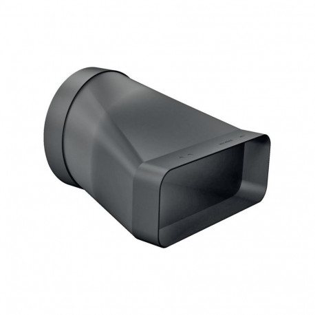 Adapter HEZ9VDSI0, Ø150mm (ümarast lamedaks, isane, must)
