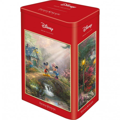 Schmidt Spiele Thomas Kinkade Studios: Mickey & Minnie in the nostalgia metal box, jigsaw puzzle (50
