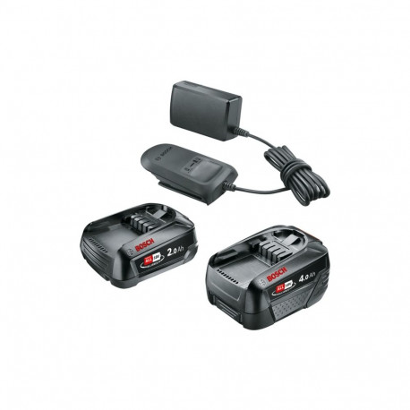 Bosch starter set 18V (PBA 2.0Ah + PBA 4.0Ah + AL 18V-20), charger (black, 2x battery + charger, POW