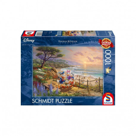 Schmidt Spiele Thomas Kinkade Studios: Disney - Donald and Daisy A Duck Day Afternoon, Jigsaw Puzzle