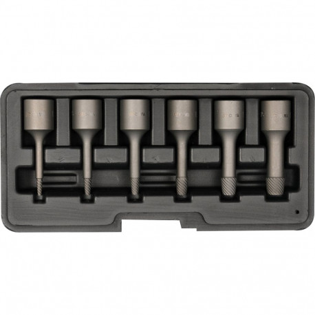 Yato poldi eemaldamise komplekt YT-0623, 6 tk, 2-10 mm, 49-52 HRC, teras 8660, kõrgetele kontsadele